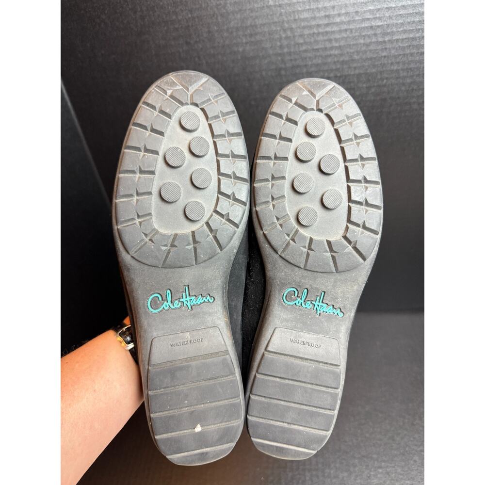 Cole Haan Mardi Black Suede Mule w Shearling Size 8.5 - Picture 10 of 10